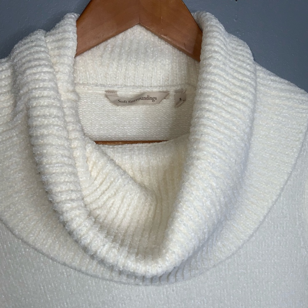 Soft Surroundings Soft Winds Chenille Tunic Cawl Neck Sweater Small - Picture 5 of 8